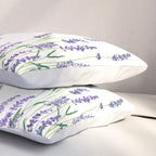 lavender watercolor horizontal Pillow Sham Gallery Image 3