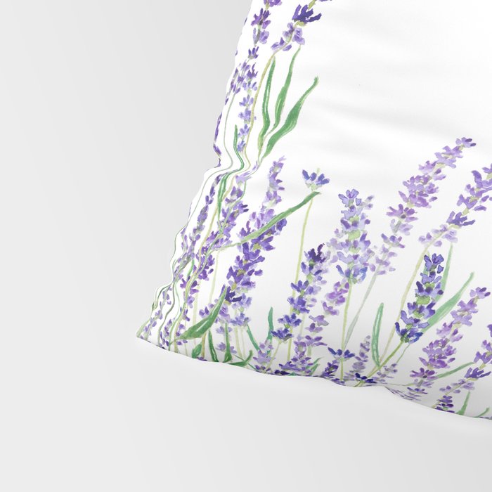 lavender watercolor horizontal Pillow Sham Gallery Image 4