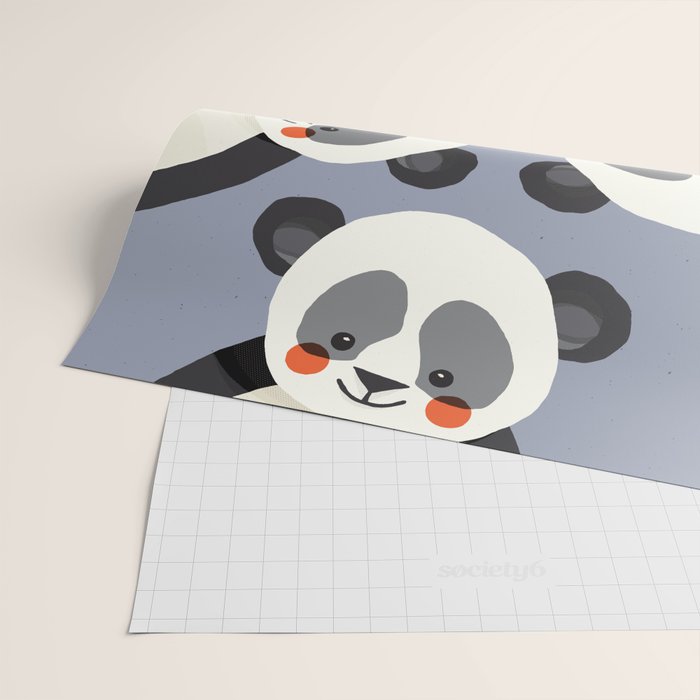 Giant Panda, Animal Portrait Wrapping Paper Gallery Image 2