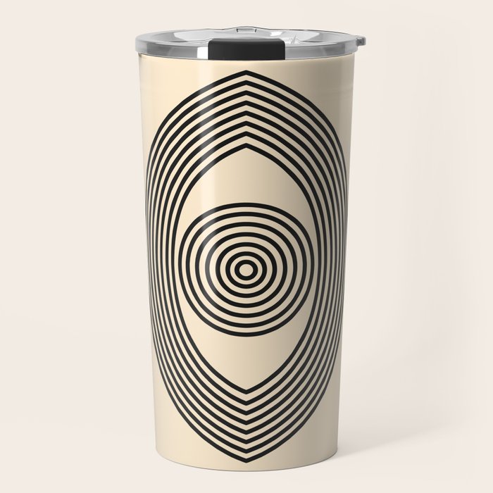 Abstraction_EYE_LINE_POP_ART_Minimalism_001X Travel Mug Gallery Image 1