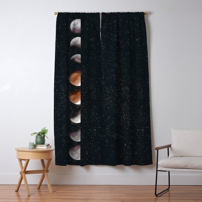 Phases of the Moon II Window Curtain Gallery Image 5