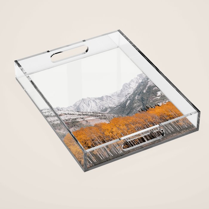 Fall Layers - Mountain Landscape Photography Acrylic Tray Gallery Image 1