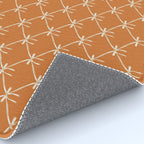 Bows & Ribbons Pattern XV Orange Rug Gallery Image 4