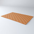Bows & Ribbons Pattern XV Orange Rug Gallery Image 3