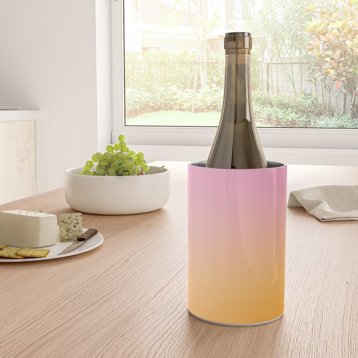 Sunrise Love - Pink & Pumpkin orange glow Wine Chiller Gallery Image 4