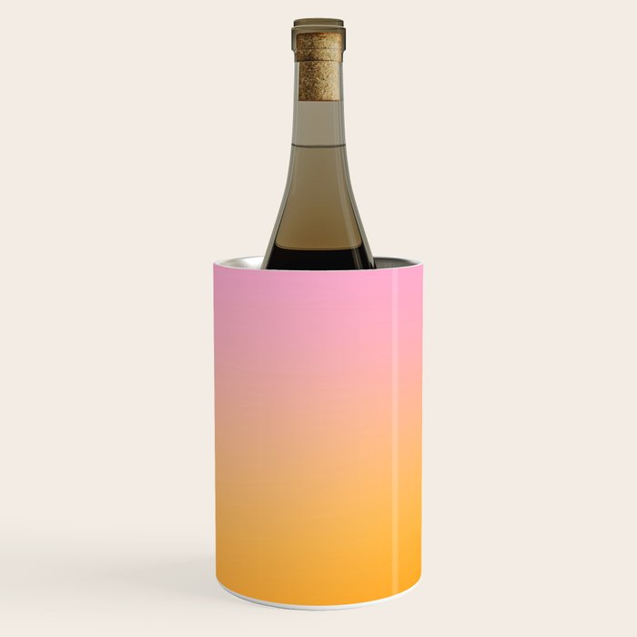 Sunrise Love - Pink & Pumpkin orange glow Wine Chiller Gallery Image 3