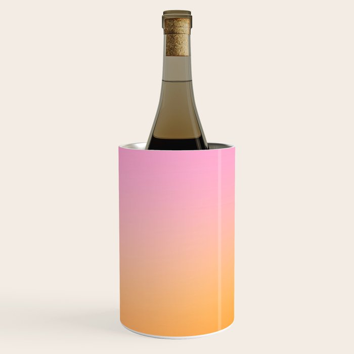 Sunrise Love - Pink & Pumpkin orange glow Wine Chiller Gallery Image 2