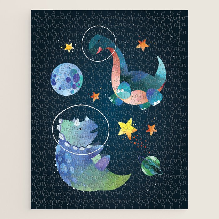 Space Triceratops dinosaur Jigsaw Puzzle Gallery Image 1