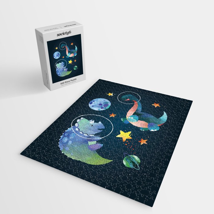 Space Triceratops dinosaur Jigsaw Puzzle Gallery Image 2