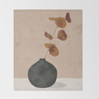 Eucalyptus Decoration I Throw Blanket Gallery Image 2