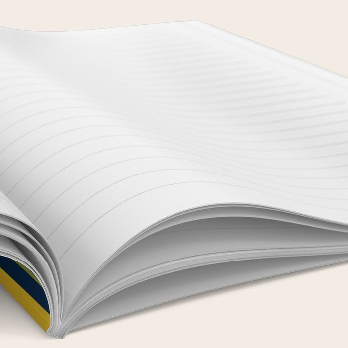 Mid Century Modern Colorful Sunburst Sun on Navy Blue Notebook Gallery Image 2