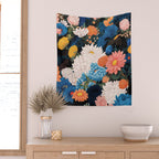 Flower Print Japanese Painting Floral Wall Art Botanical Poster Maximalist Dopamine Decor Wall Tapestry Gallery Image 2