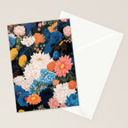 Flower Print Japanese Painting Floral Wall Art Botanical Poster Maximalist Dopamine Decor Stationery Card Gallery Image 2