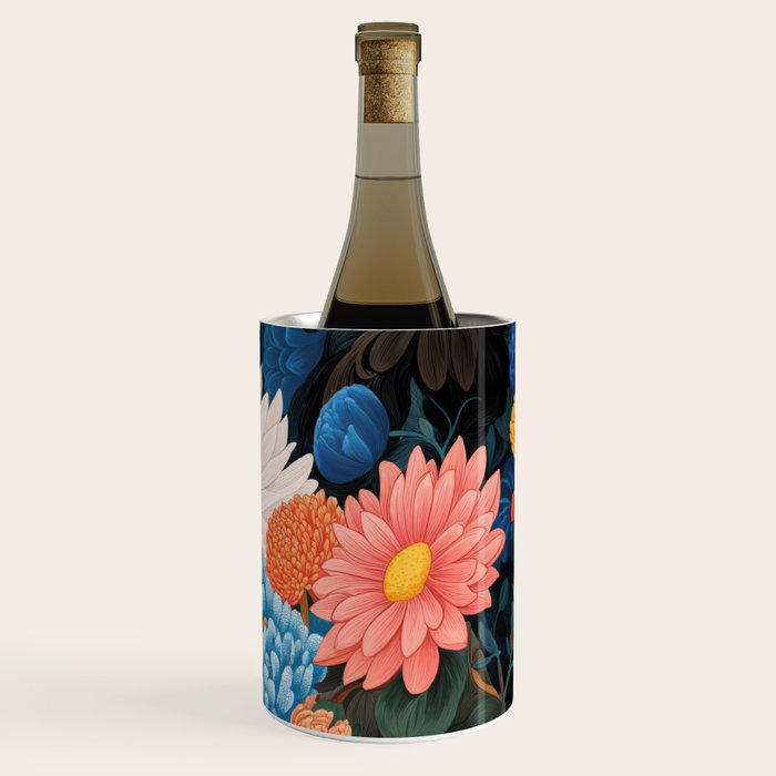 Flower Print Japanese Painting Floral Wall Art Botanical Poster Maximalist Dopamine Decor Wine Chiller Gallery Image 3