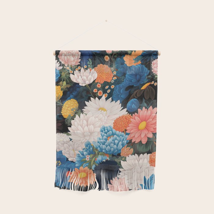 Flower Print Japanese Painting Floral Wall Art Botanical Poster Maximalist Dopamine Decor Wall Hanging Gallery Image 1