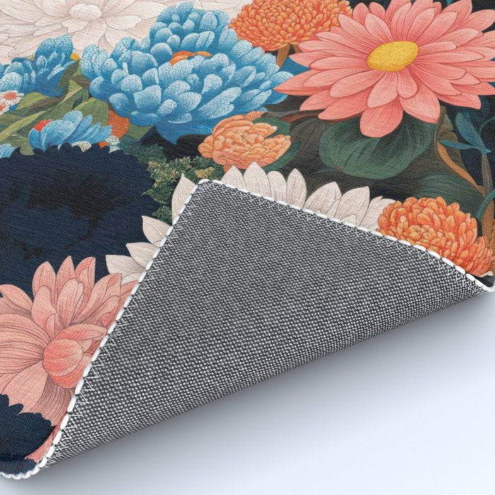 Flower Print Japanese Painting Floral Wall Art Botanical Poster Maximalist Dopamine Decor Rug Gallery Image 4