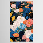 Flower Print Japanese Painting Floral Wall Art Botanical Poster Maximalist Dopamine Decor Tablecloth Gallery Image 2