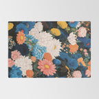 Flower Print Japanese Painting Floral Wall Art Botanical Poster Maximalist Dopamine Decor Rug Gallery Image 2