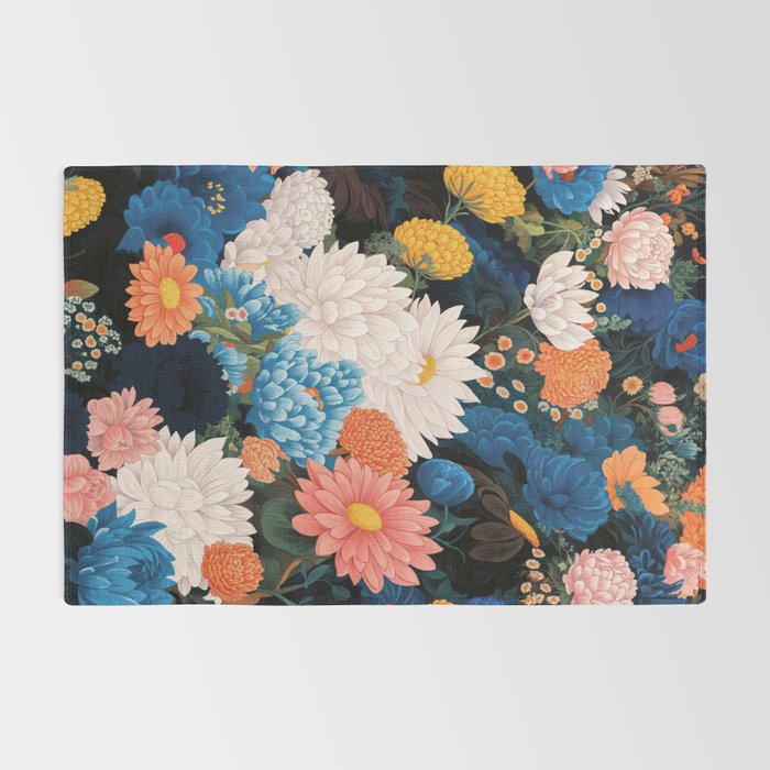 Flower Print Japanese Painting Floral Wall Art Botanical Poster Maximalist Dopamine Decor Rug Gallery Image 2