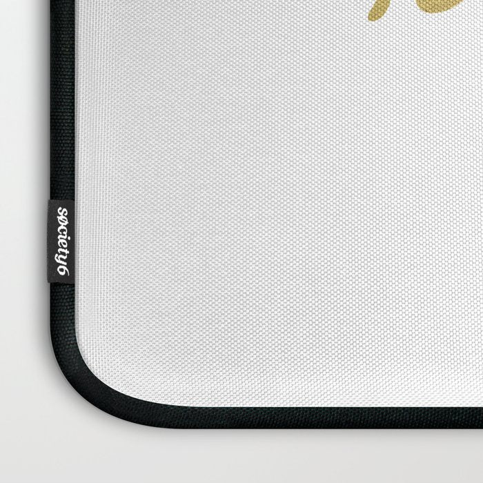 Lady Luck - Gold Ink Laptop Sleeve Gallery Image 3