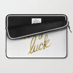 Lady Luck - Gold Ink Laptop Sleeve Gallery Image 2