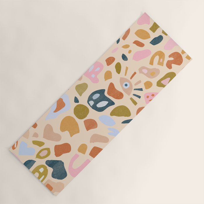 Abstract Paper Cuts Yoga Mat Gallery Image 1