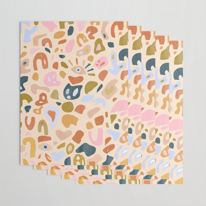 Abstract Paper Cuts Wrapping Paper Gallery Image 3