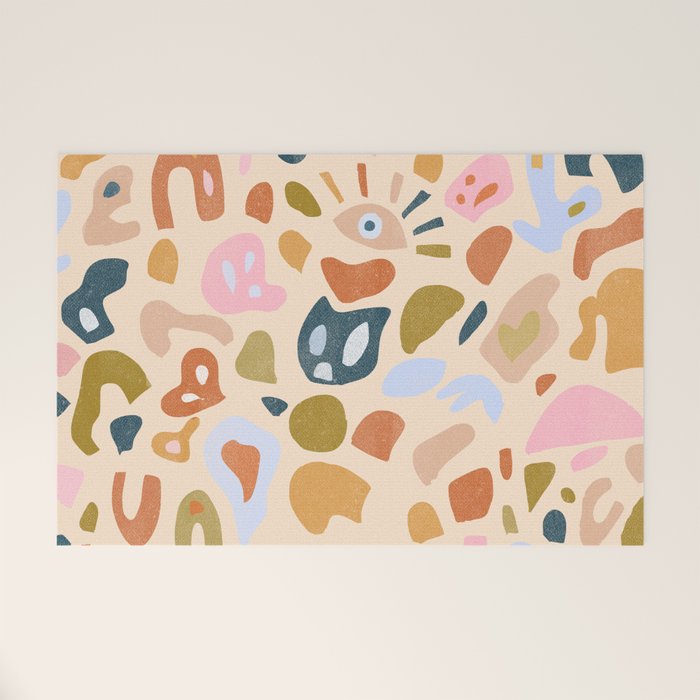 Abstract Paper Cuts Welcome Mat Gallery Image 1