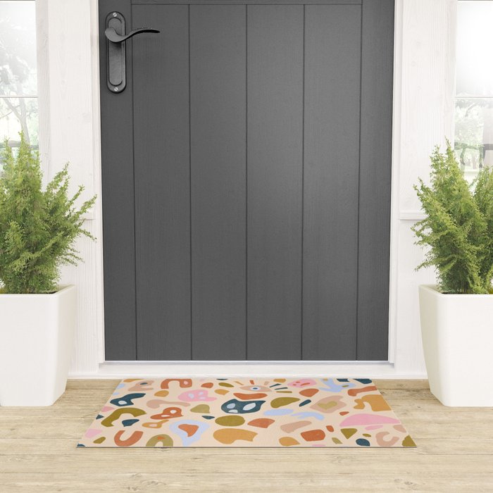 Abstract Paper Cuts Welcome Mat Gallery Image 3