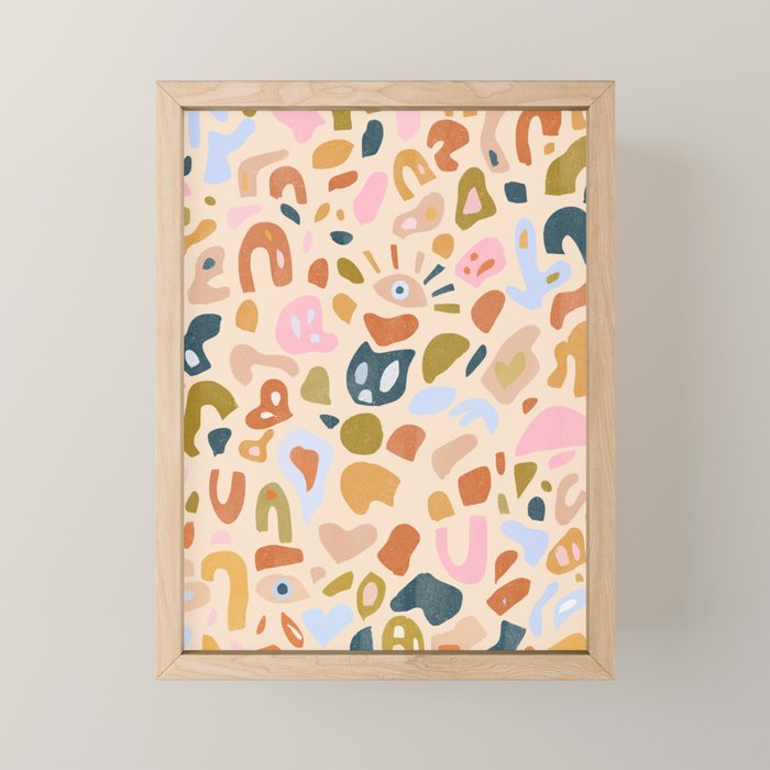 Abstract Paper Cuts Mini Art Print Gallery Image 1