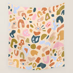 Abstract Paper Cuts Wall Tapestry Gallery Image 4
