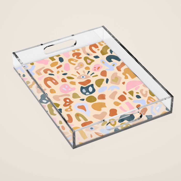 Abstract Paper Cuts Acrylic Tray Gallery Image 1