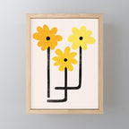 Minimal Sunflowers Mini Art Print Gallery Image 1