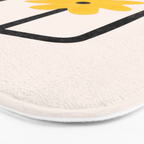 Minimal Sunflowers Bath Mat Gallery Image 3