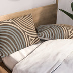Tribal Pattern in Brown & Gray Pillow Sham Gallery Image 2
