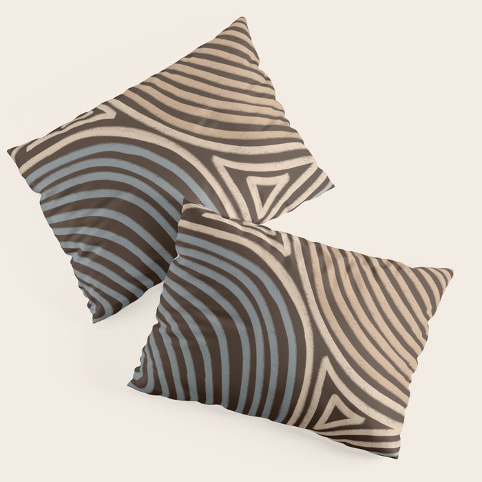 Tribal Pattern in Brown & Gray Pillow Sham Gallery Image 3