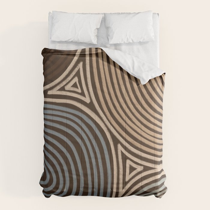 Tribal Pattern in Brown & Gray Comforter Gallery Image 6