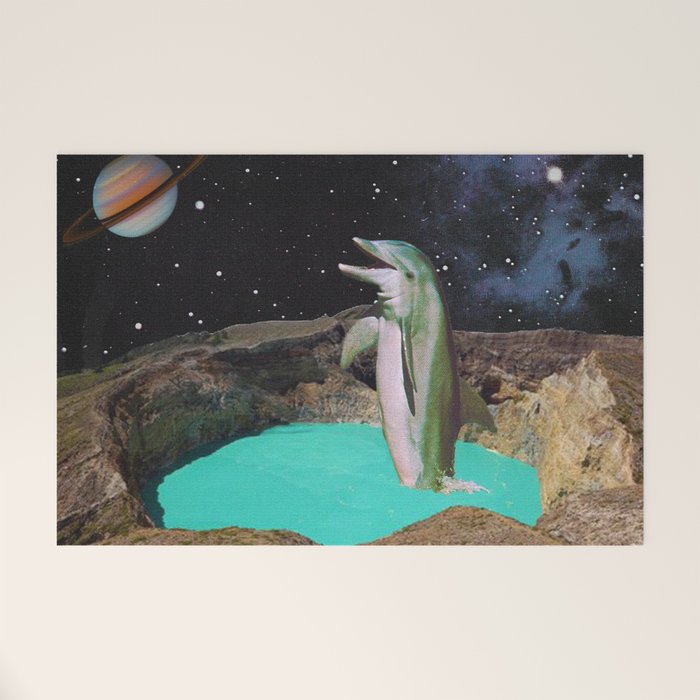 Planet Dolphin Welcome Mat Gallery Image 1