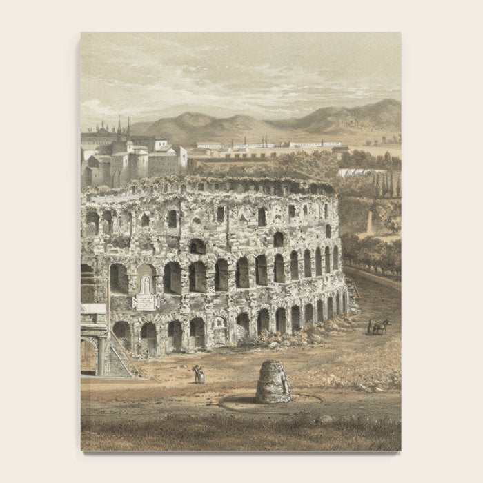 Vintage Illustration of The Roman Colosseum (1872) Notebook Gallery Image 4