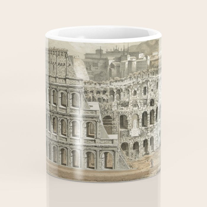 Vintage Illustration of The Roman Colosseum (1872) Coffee Mug Gallery Image 4