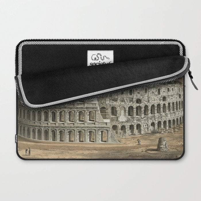 Vintage Illustration of The Roman Colosseum (1872) Laptop Sleeve Gallery Image 2