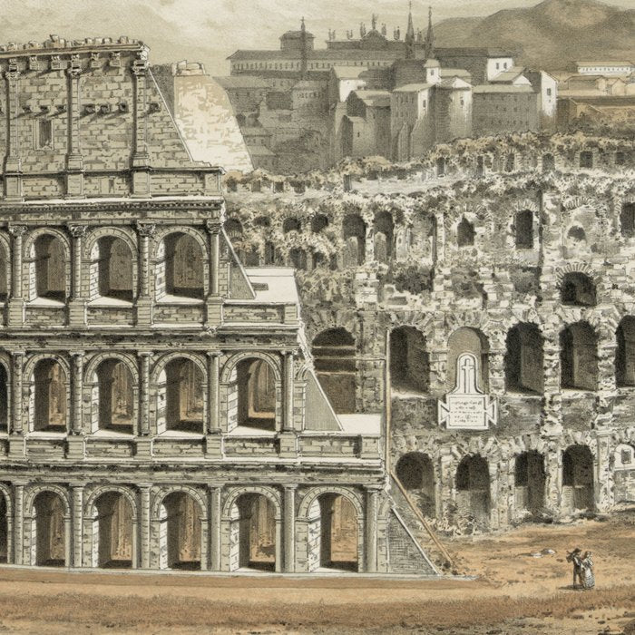 Vintage Illustration of The Roman Colosseum (1872) Coffee Mug Gallery Image 2