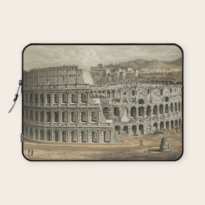 Vintage Illustration of The Roman Colosseum (1872) Laptop Sleeve Gallery Image 1