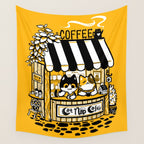 Cat Nap Cafe Wall Tapestry Gallery Image 4
