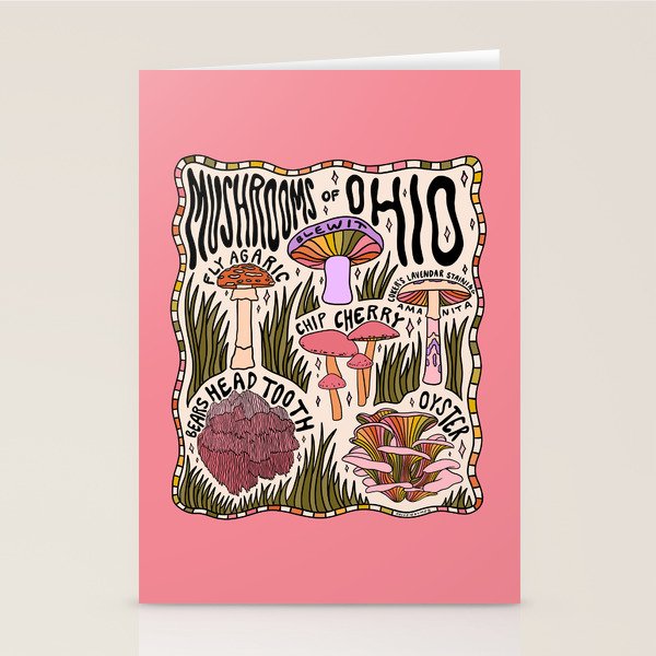 Mushrooms of Ohio Stationery Card Gallery Image 2