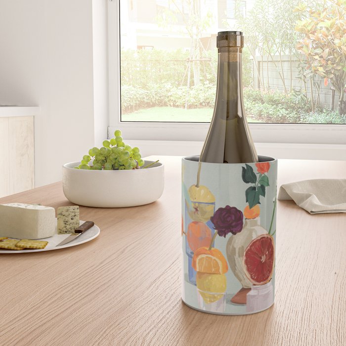 Still Life with Citrus and Flowers Wine Chiller Gallery Image 4