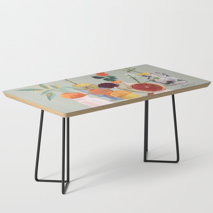 Still Life with Citrus and Flowers Coffee Table Gallery Image 1