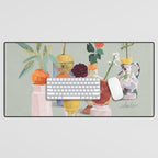 Still Life with Citrus and Flowers Desk Mat Gallery Image 1
