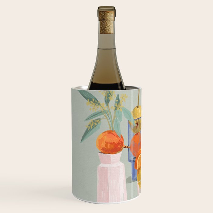 Still Life with Citrus and Flowers Wine Chiller Gallery Image 2