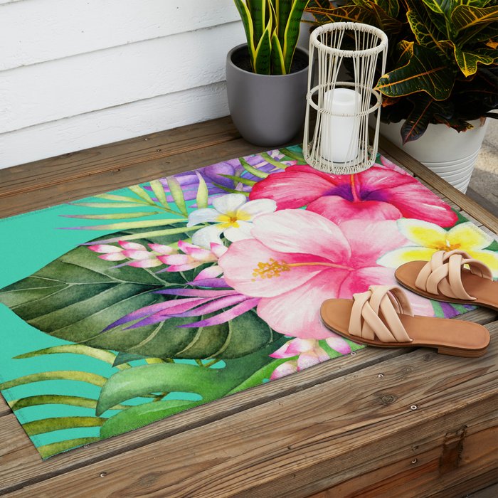 Tropical Vibe Outdoor Rug Gallery Image 2